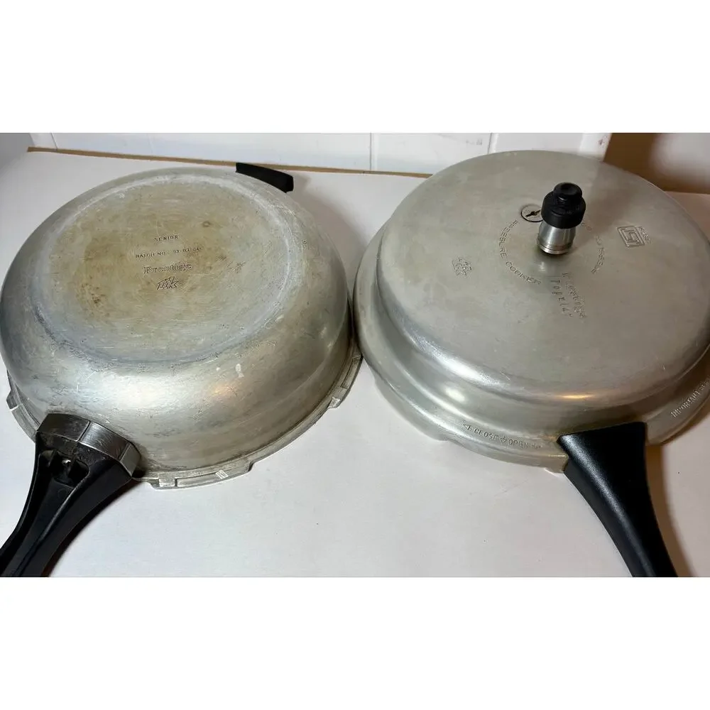 1993 Vintage Prestige Senior 6 Qt Pressure Cooker Pan Aluminum IS2347 w/ Jiggler